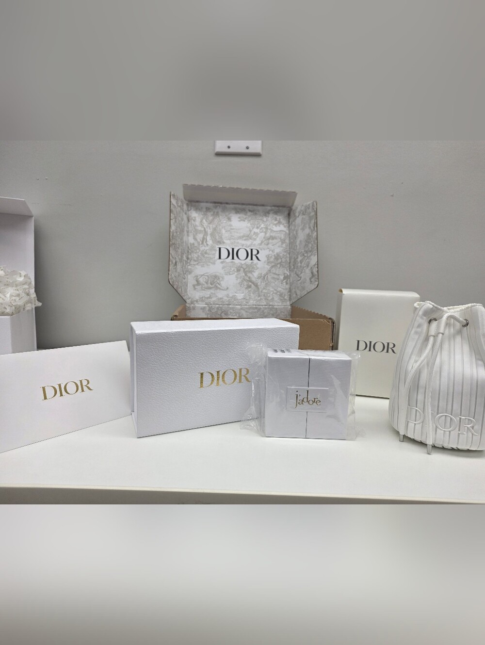 NIB DIOR J'Adore Mini Duo Set Dior and Makeup Cosmetics Bag - Picture 5 of 9